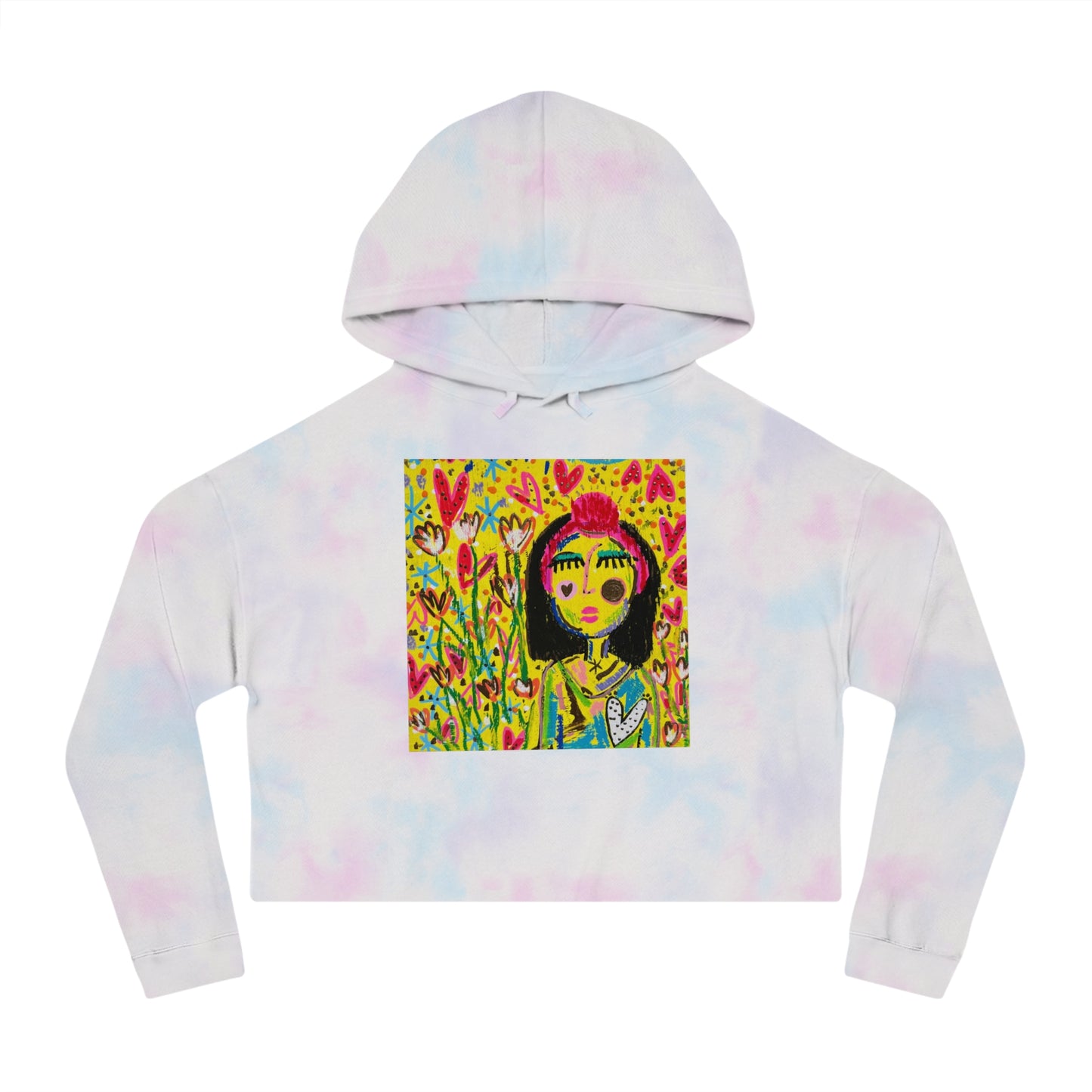 "Amanda Fest Logo" Women’s Cropped Hooded Sweatshirt