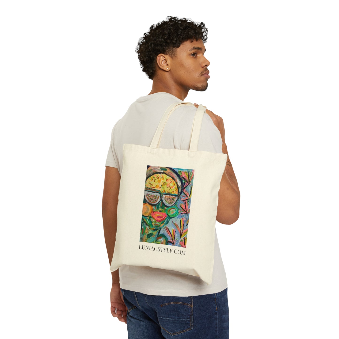 "Aliyah"Cotton Canvas Tote Bag