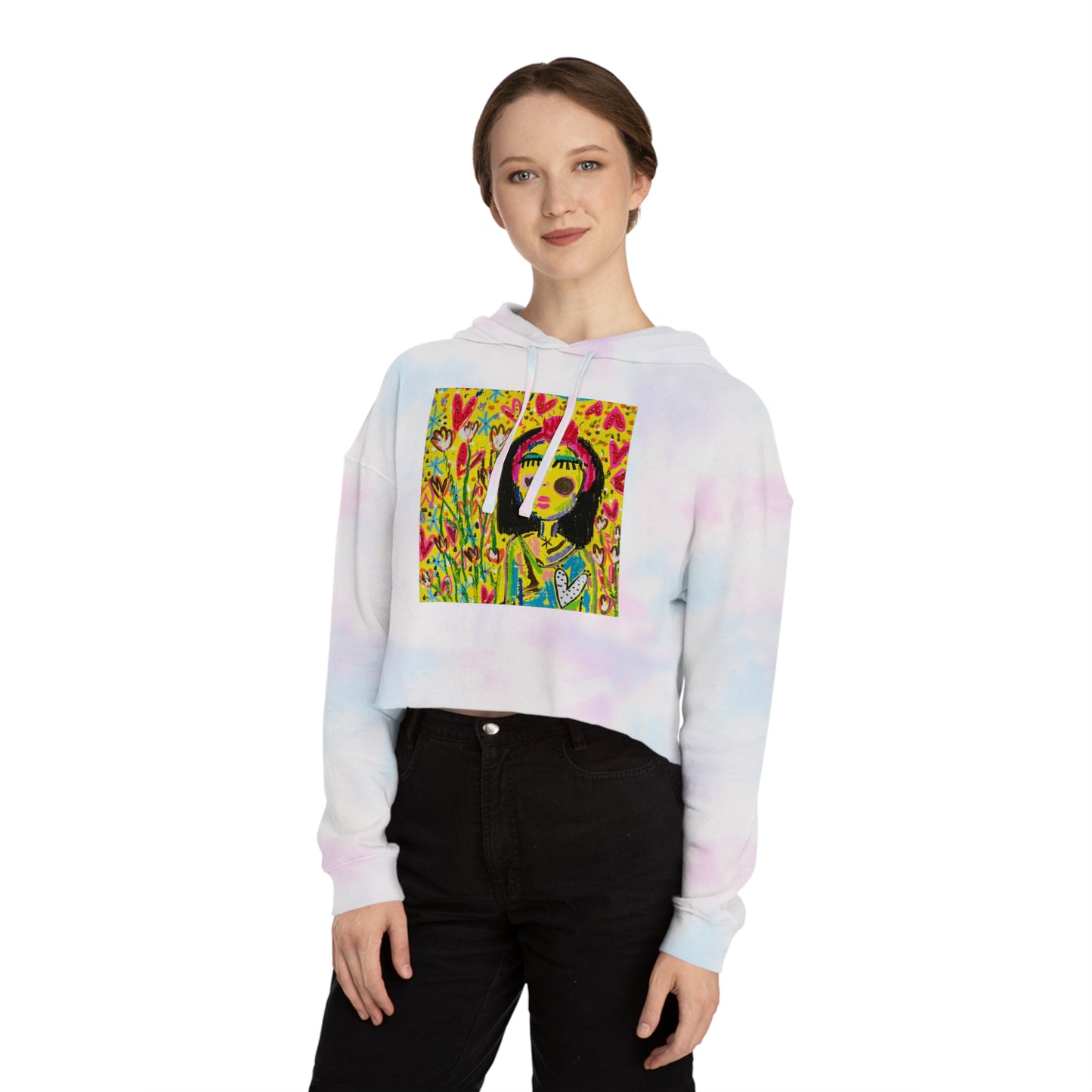 "Amanda Fest Logo" Women’s Cropped Hooded Sweatshirt