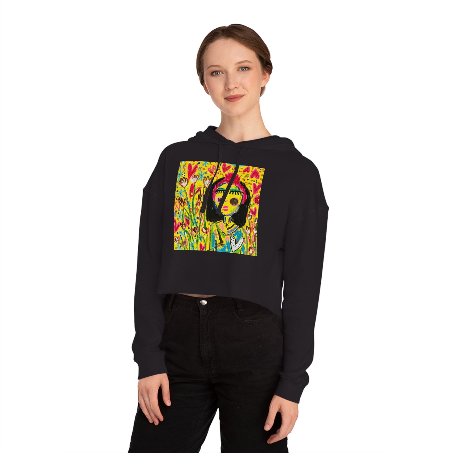 "Amanda Fest Logo" Women’s Cropped Hooded Sweatshirt