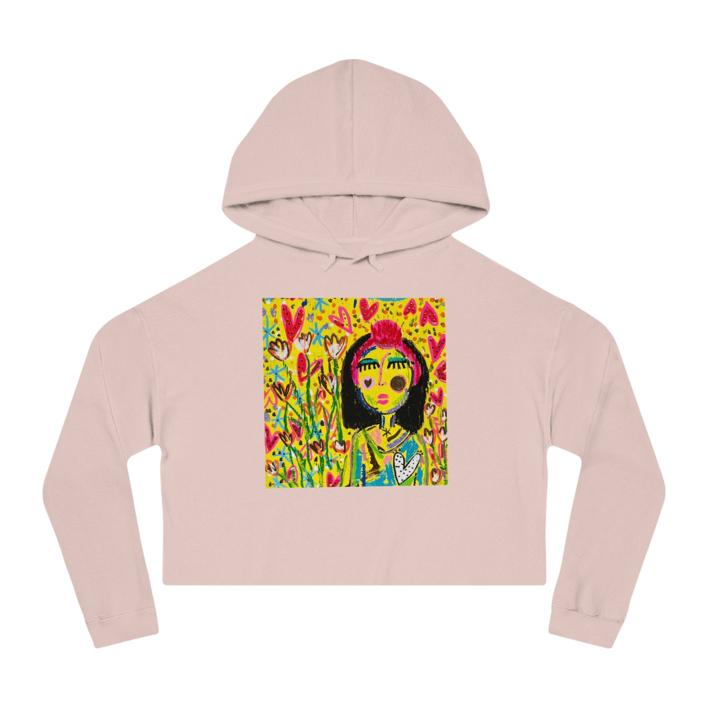 "Amanda Fest Logo" Women’s Cropped Hooded Sweatshirt