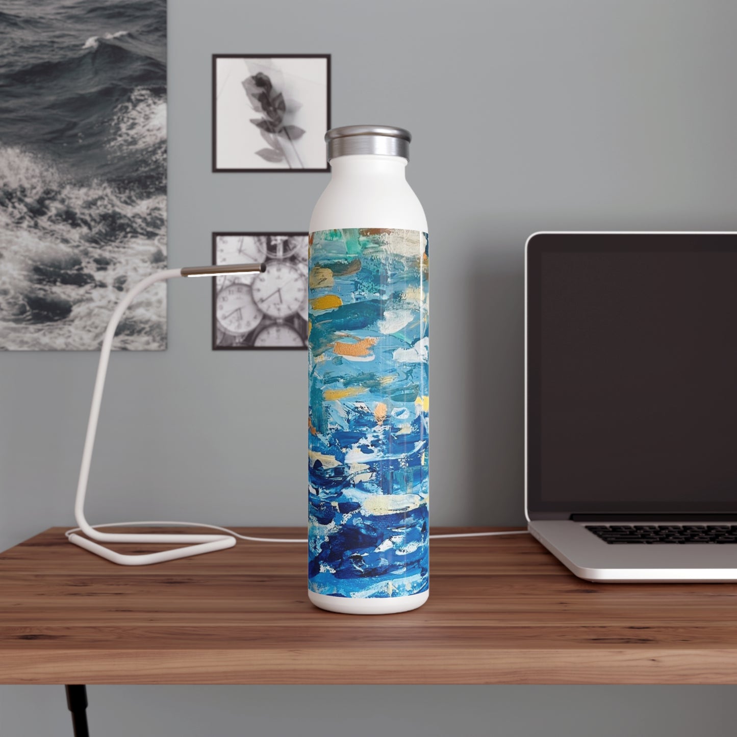 Blue Crush Slim Water Bottle