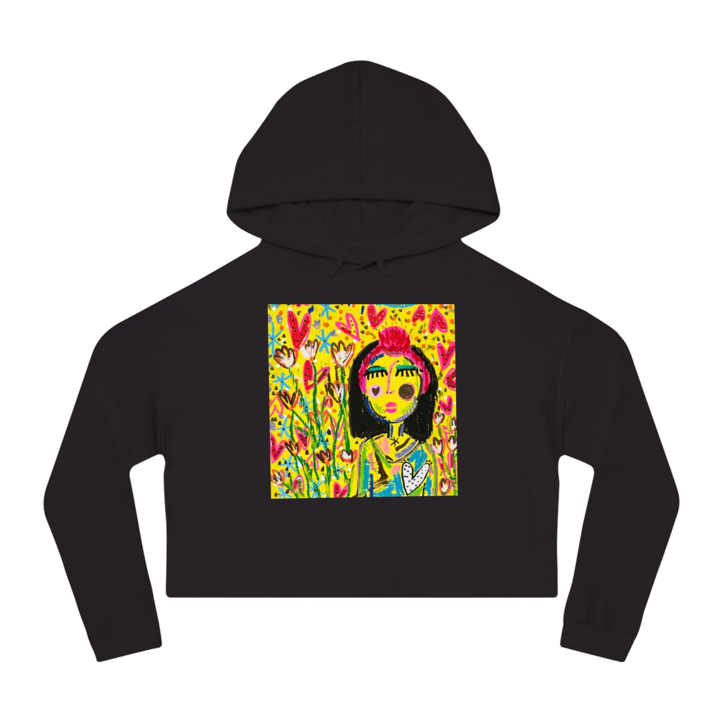 "Amanda Fest Logo" Women’s Cropped Hooded Sweatshirt