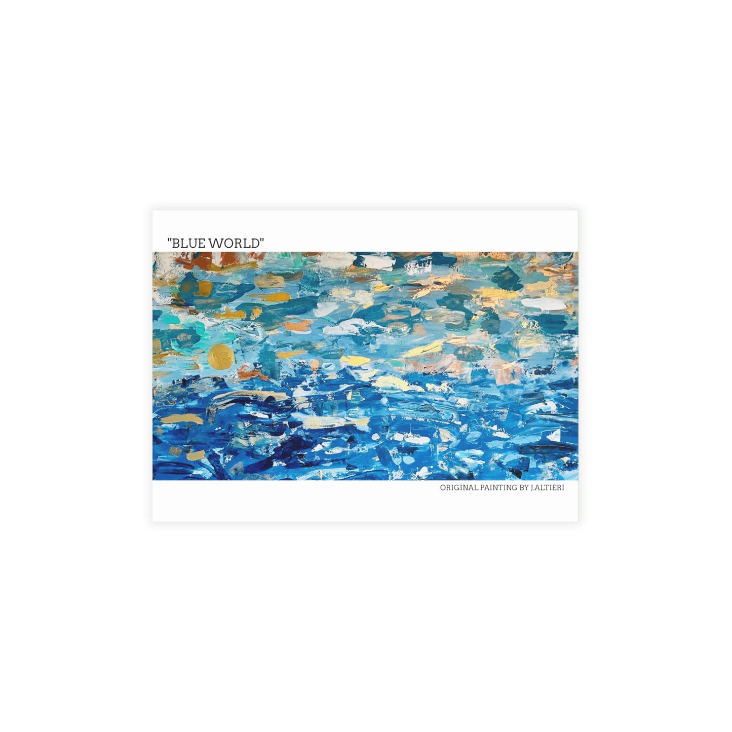 Blue World Postcard Bundles (envelopes included)
