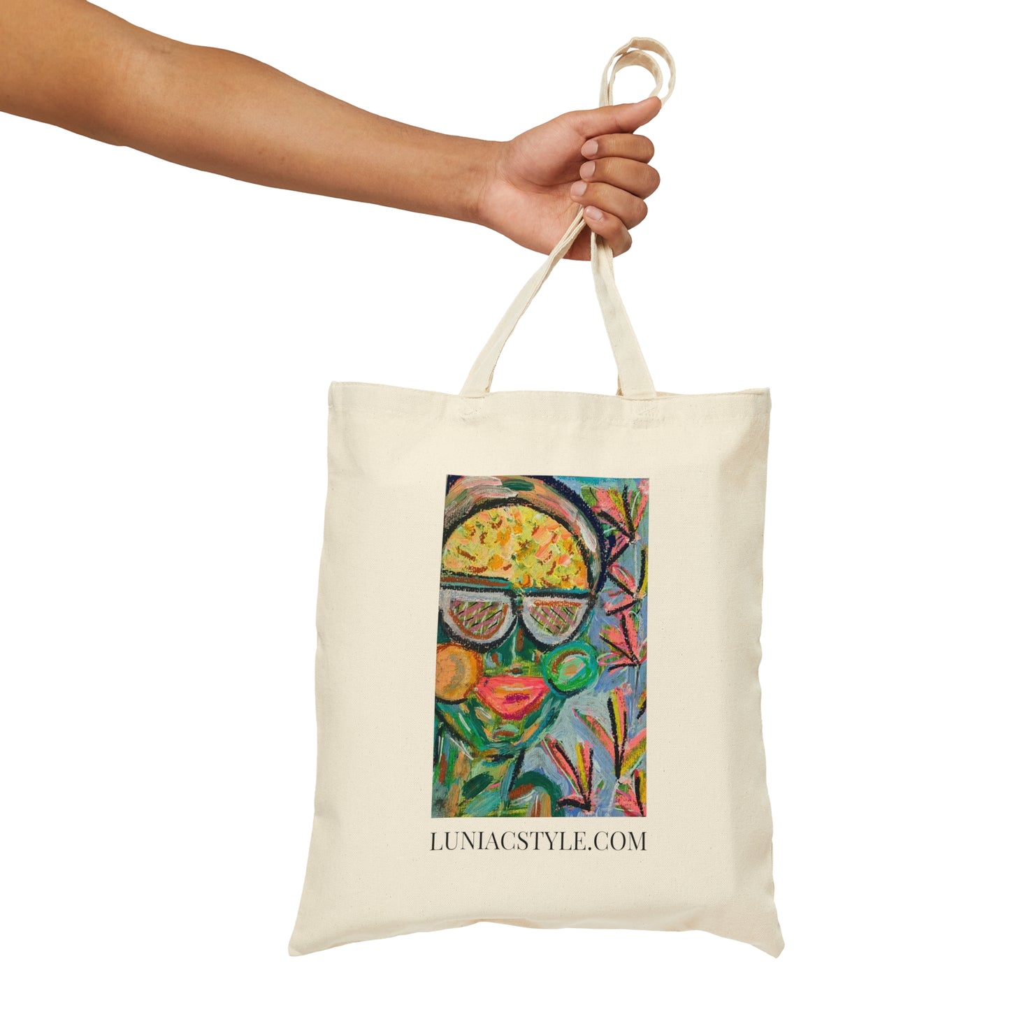 "Aliyah"Cotton Canvas Tote Bag