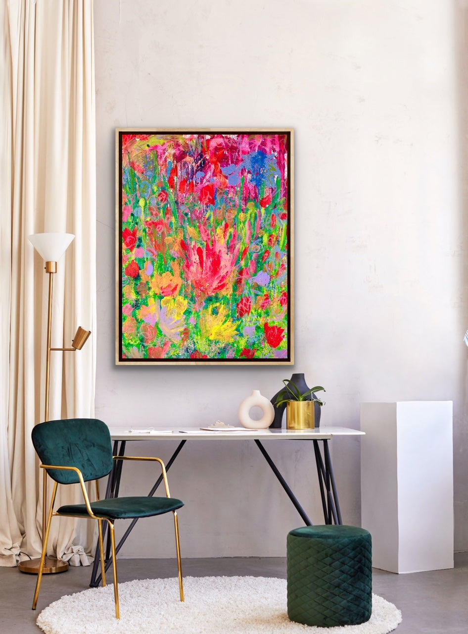 "Always in Bloom" Original Painting on Canvas