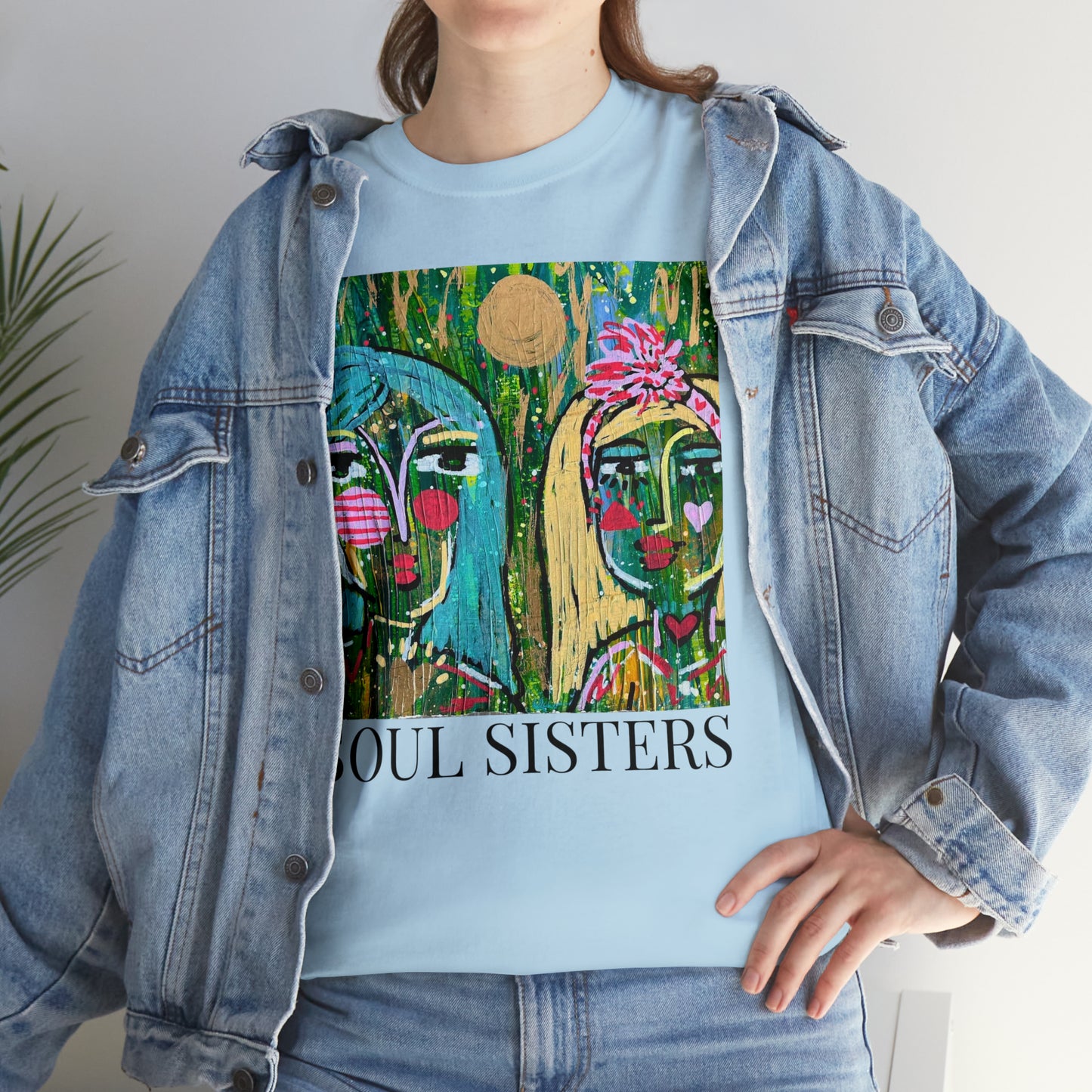 "Soul Sisters" Girl Talk Art Series Unisex Heavy Cotton Tee