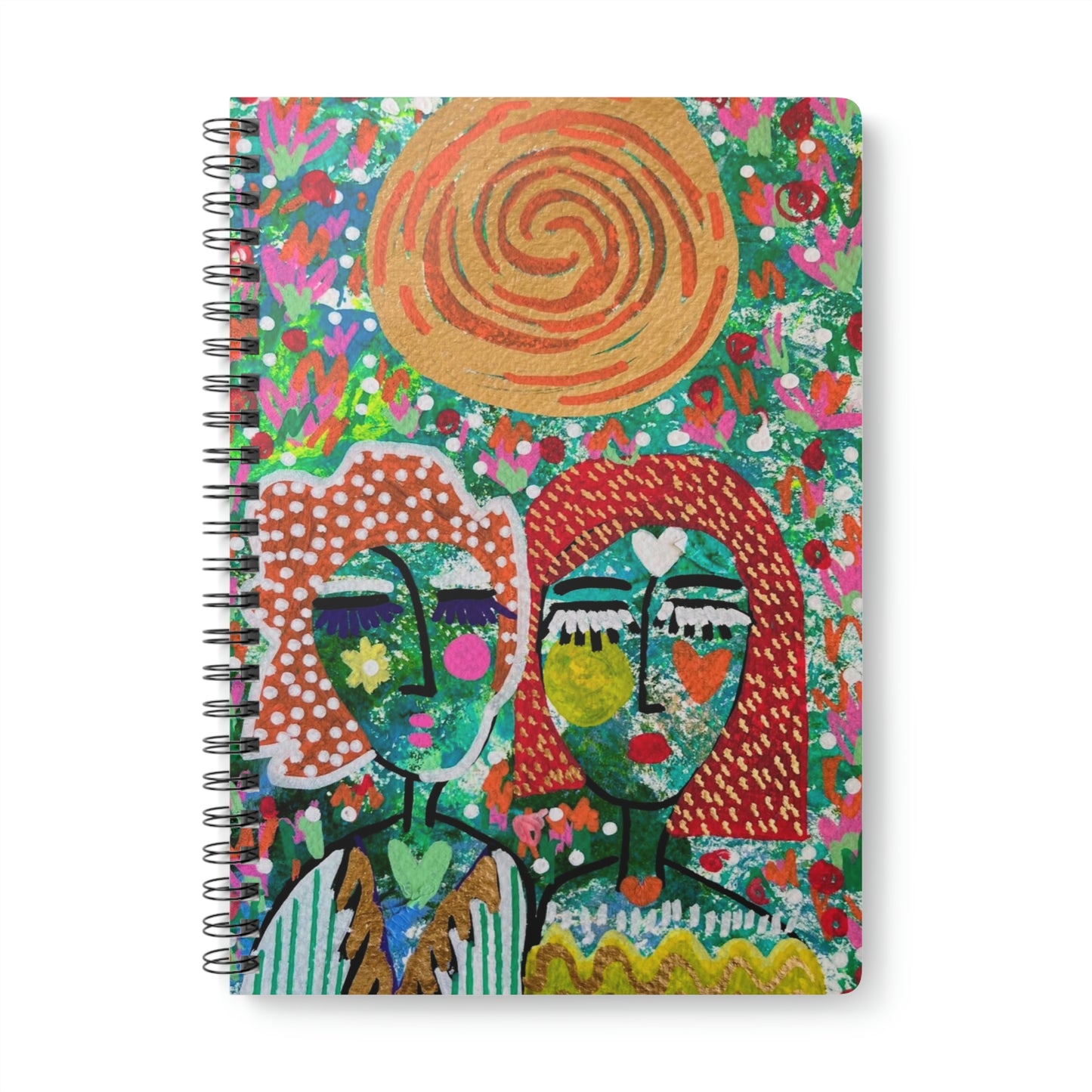 GIRL TALK ART SERIES Wirebound Softcover Notebook