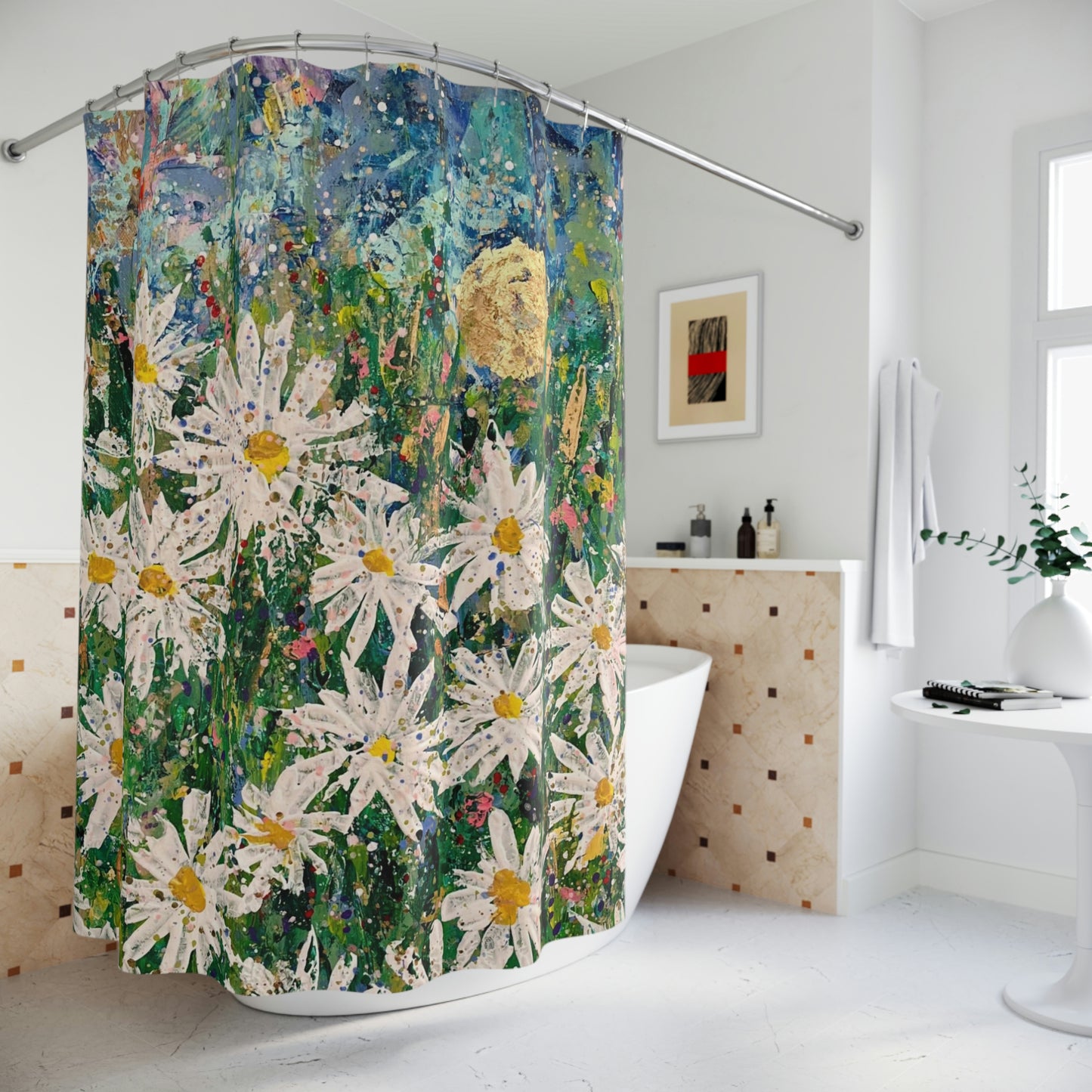 "A BLESSED LIFE" Shower Curtain