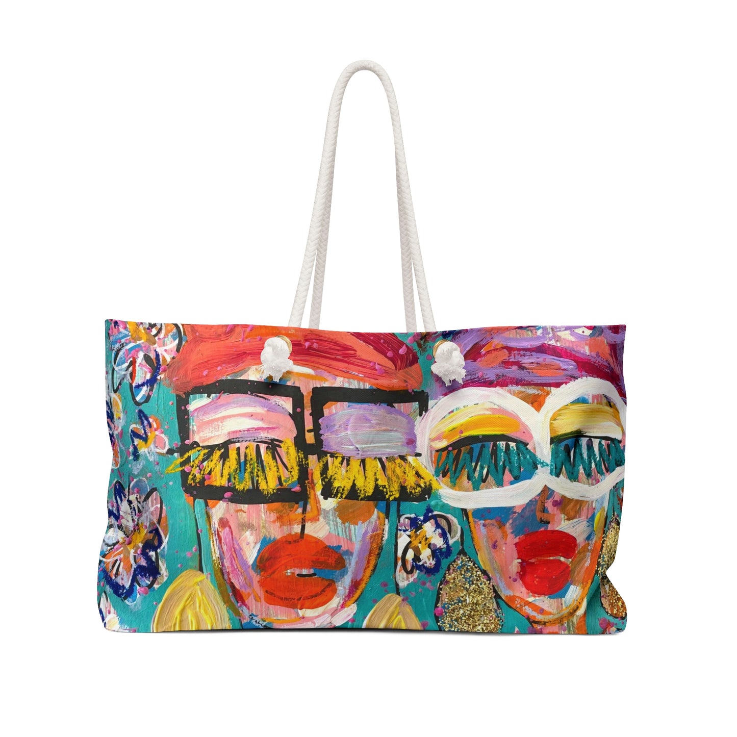 "May Flowers" Girl Talk Art Series Weekender Bag