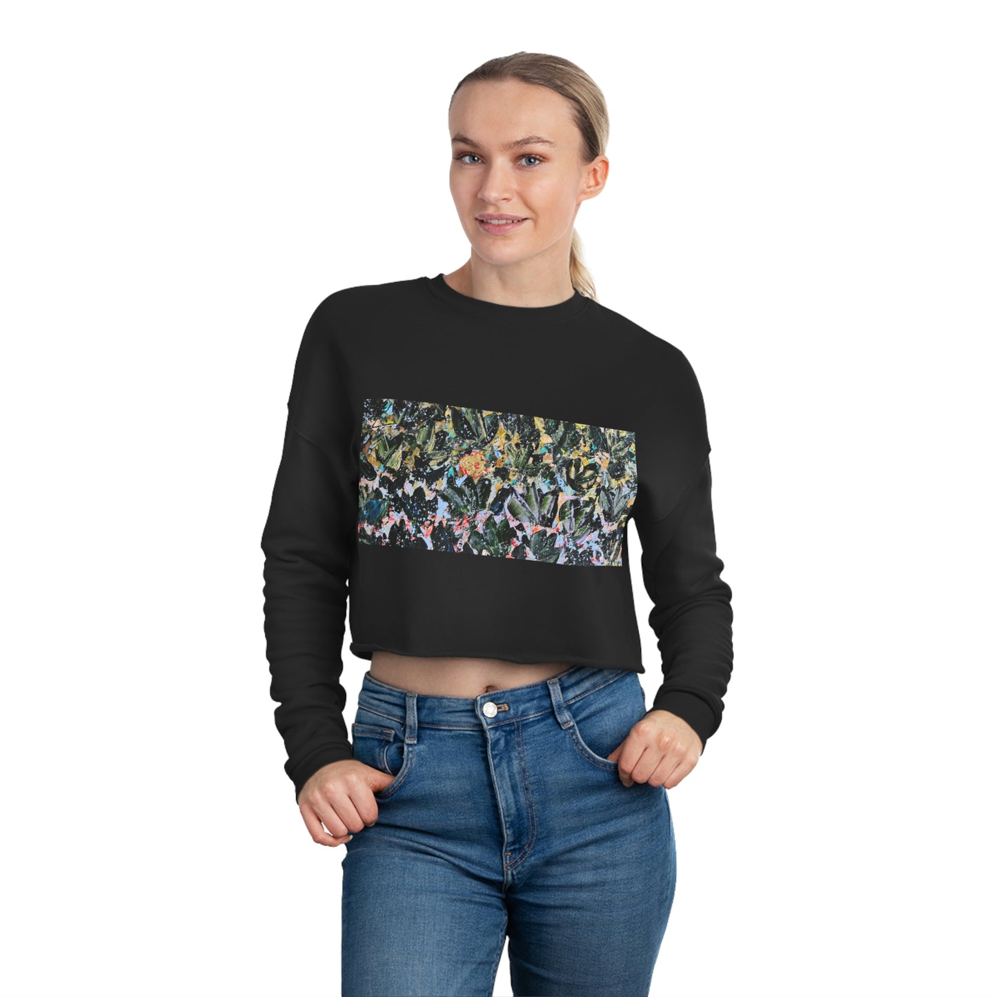 “Will I Open or Will I Close” Women's Cropped Sweatshirt