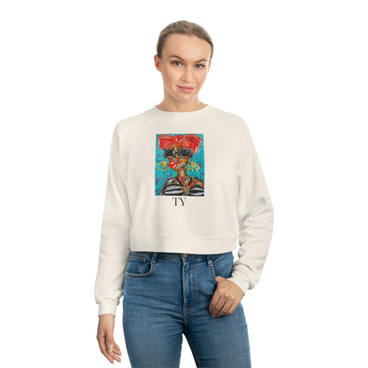 TY ORIGINAL ARTWORK Women's Cropped Fleece Pullover