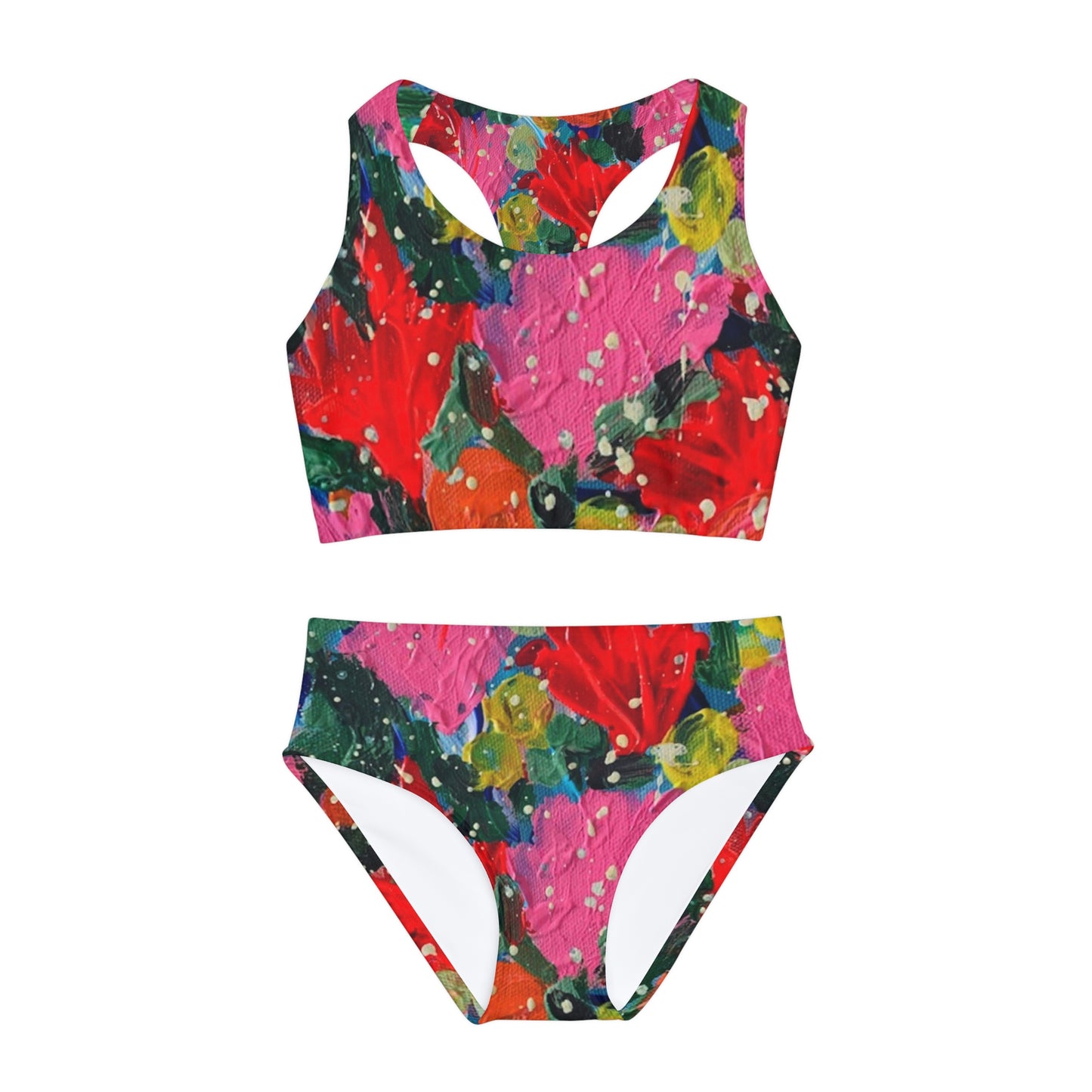 "I Adore You" Girls /Kids  Two Piece Swimsuit