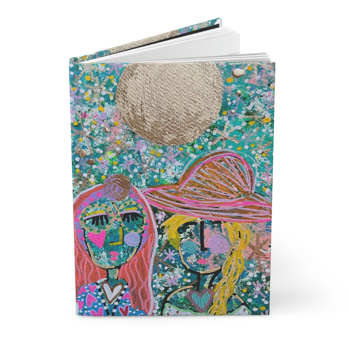 "Smooning With You" Girl Talk Art Hardcover Journal Matte