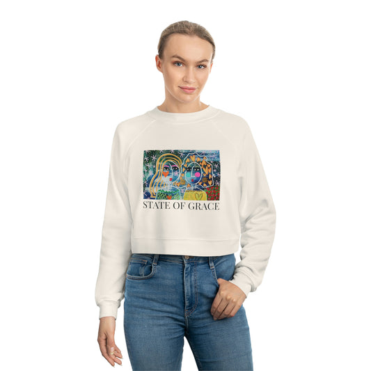 "STATE OF GRACE" Women's Cropped Fleece Pullover