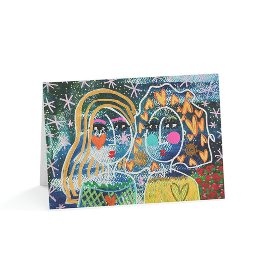 "State of Grace" Girl Talk Art Greeting Cards