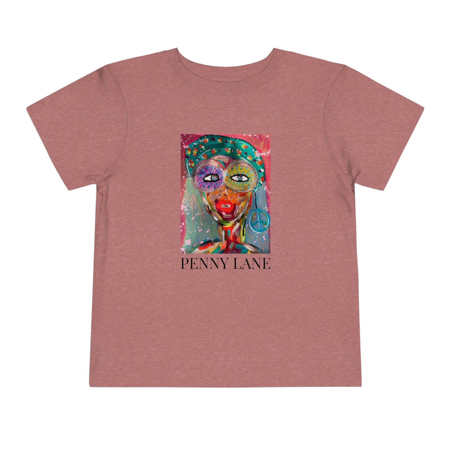 "Penny Lane" Girl Talk Art Toddler Short Sleeve Tee