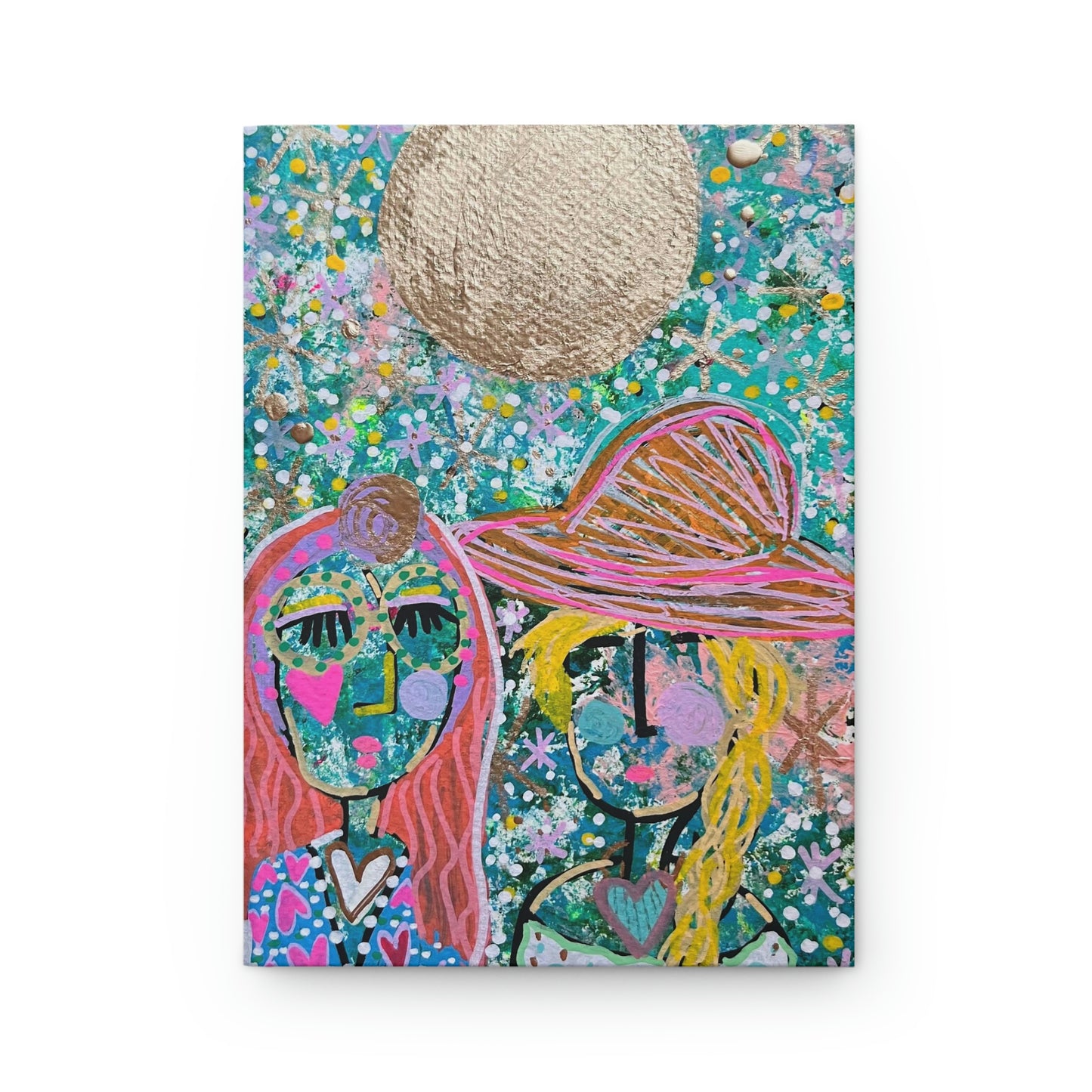 "Smooning With You" Girl Talk Art Hardcover Journal Matte