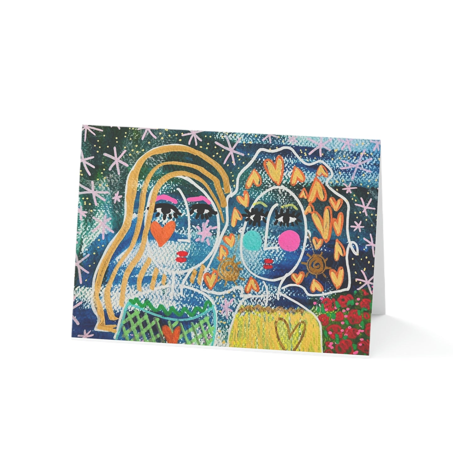 "State of Grace" Girl Talk Art Greeting Cards