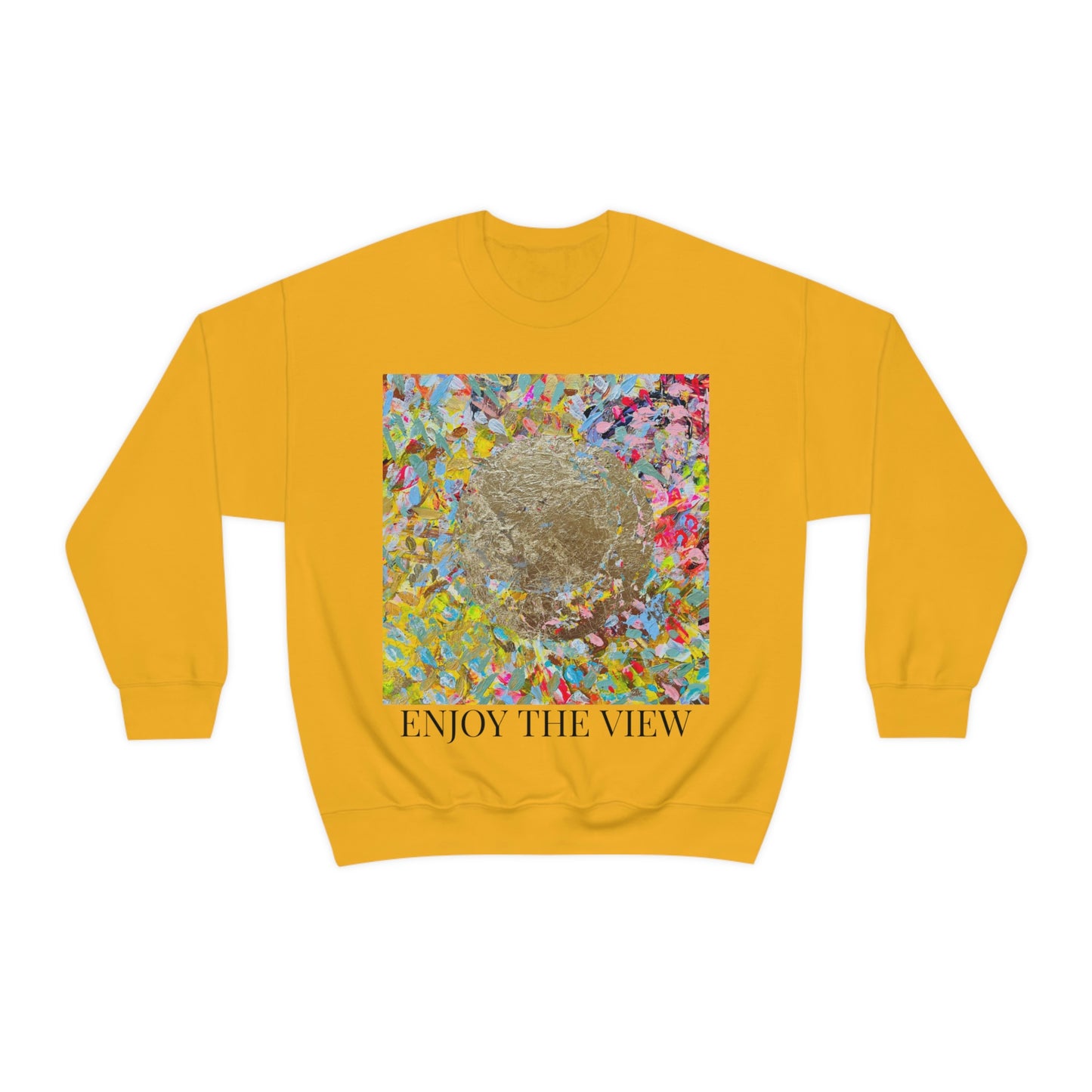 "ENJOY THE VIEW" Original Painting Unisex Heavy Blend Crewneck Sweatshirt